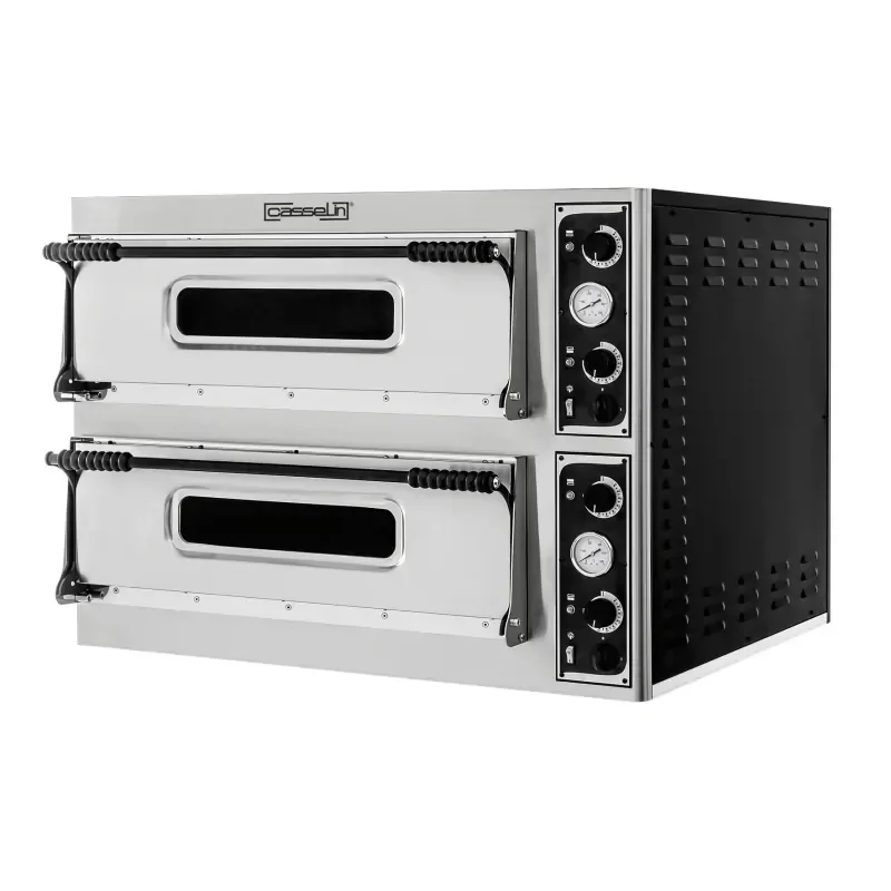 Casselin Elektrischer Pizzaofen 2x4 Pizzen 32cm