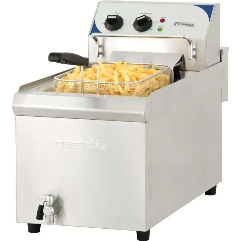 Casselin Fritteuse Profi 10L mit Ablasshahn