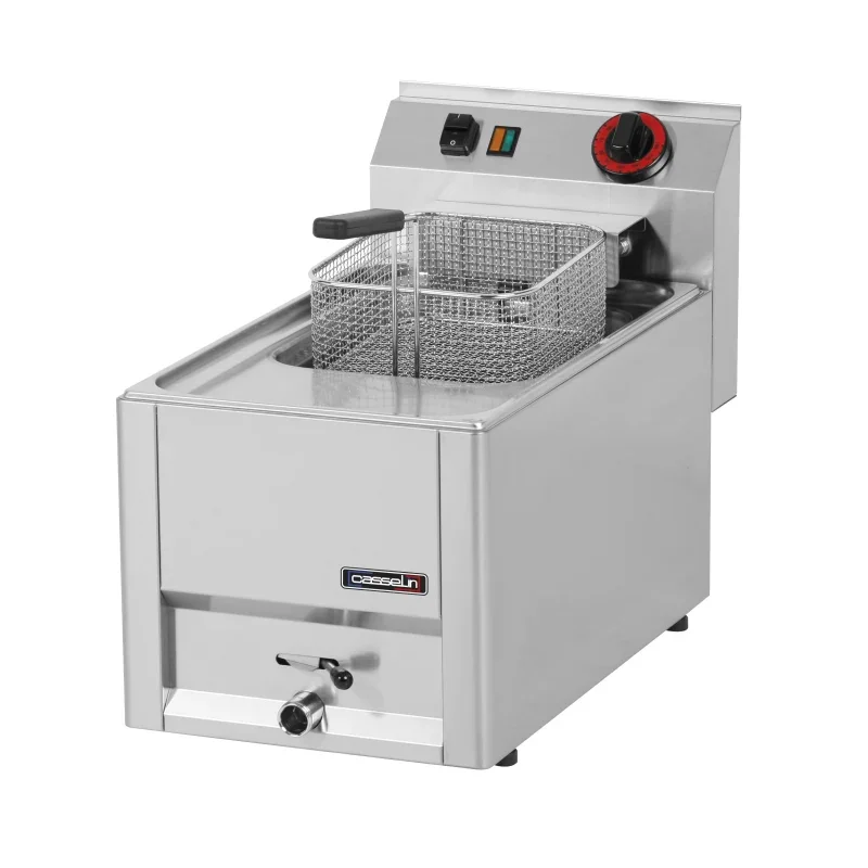 Casselin Elektrische Fritteuse zum Aufstellen mit Ablassventil 8 L 33 - Linie 600
