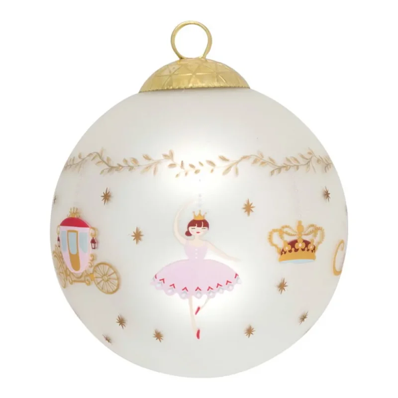 GreenGate - Royal Christmas Ball glass white