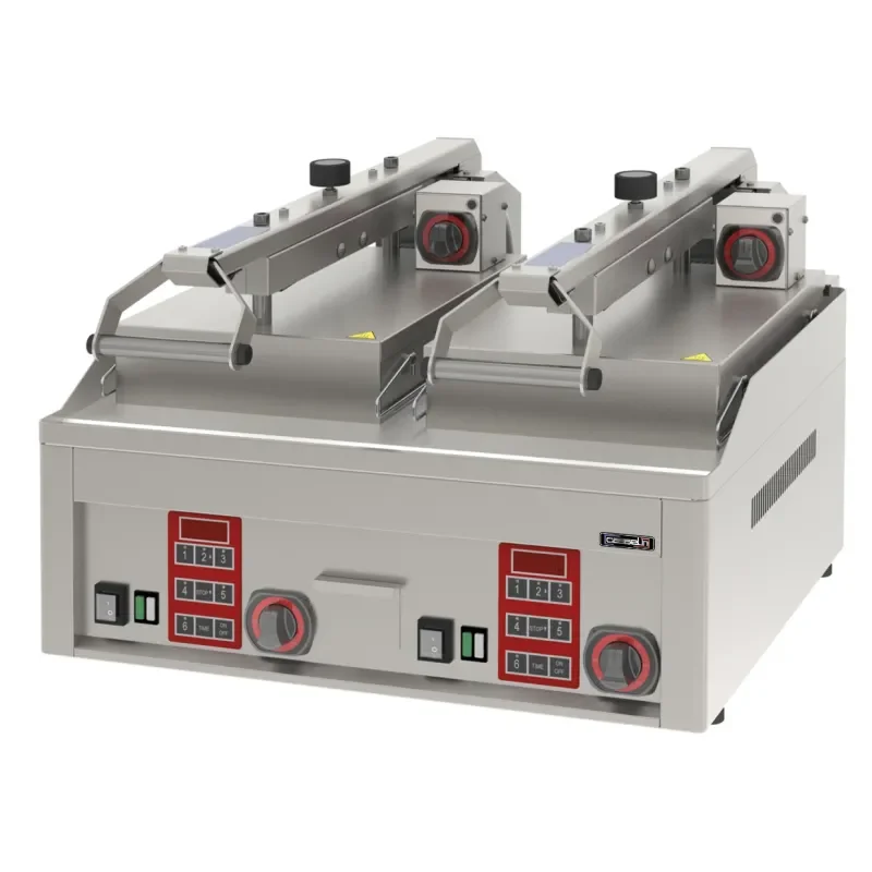 Casselin Elektrischer Kontaktgrill für Venusmuscheln - Halbautomatisch doppelt