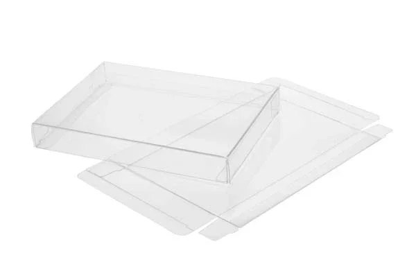 Plastic Gift Boxes 20.6x1.6x20.6cm Crystal Clear