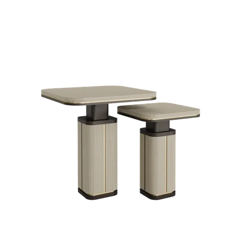 Casa Magna ARDEN Beistelltisch Naturstein Kategorie A H46 – 35 × 35 × 46 cm – Ansicht 1