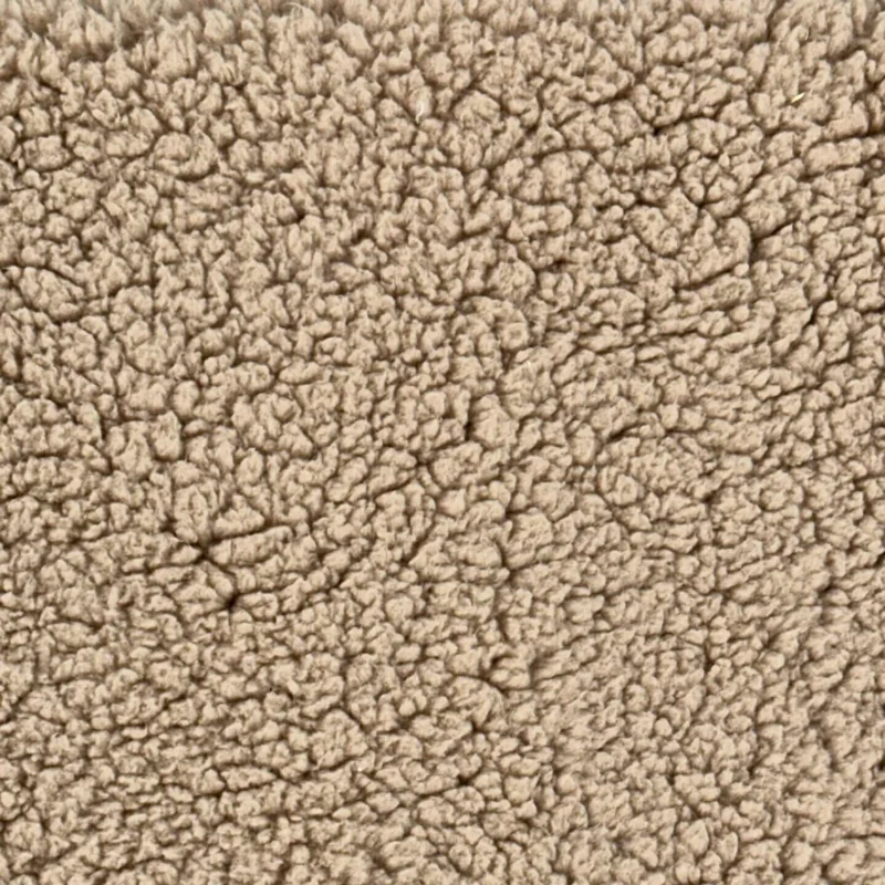 Gestrickter Schafwollfellstoff - Beige