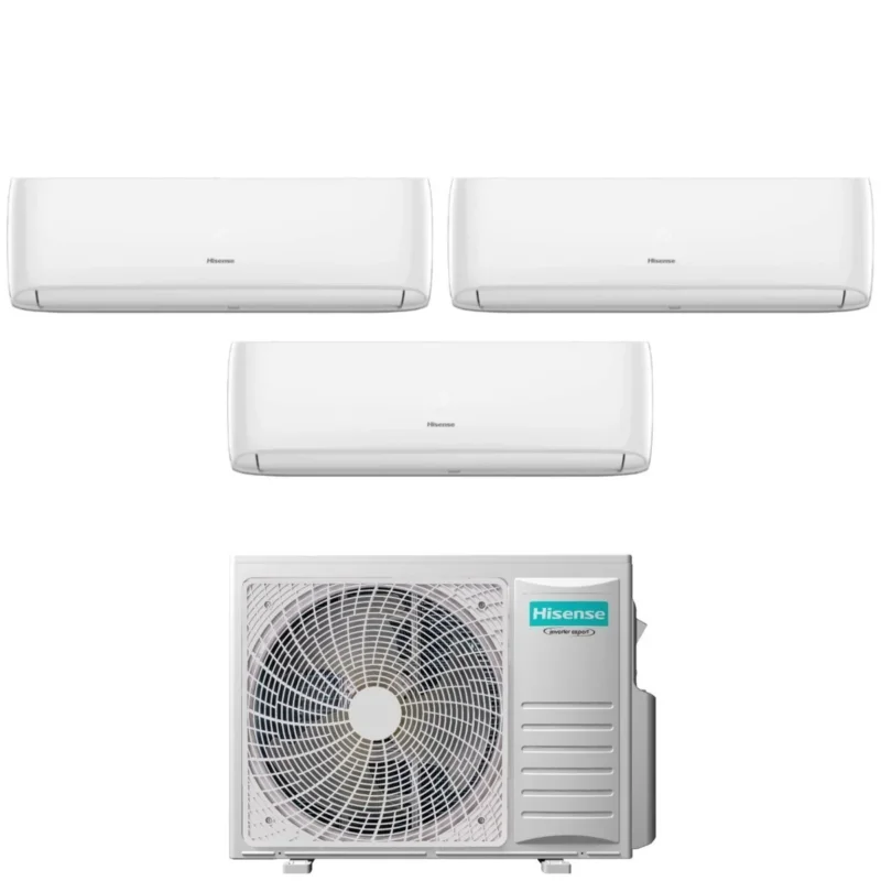 climatizzatore condizionatore hisense trial split inverter serie hi comfort 7_12_18 con 3amw72u4rfa r 32 wi fi integrato 7000_12000_18000 novita