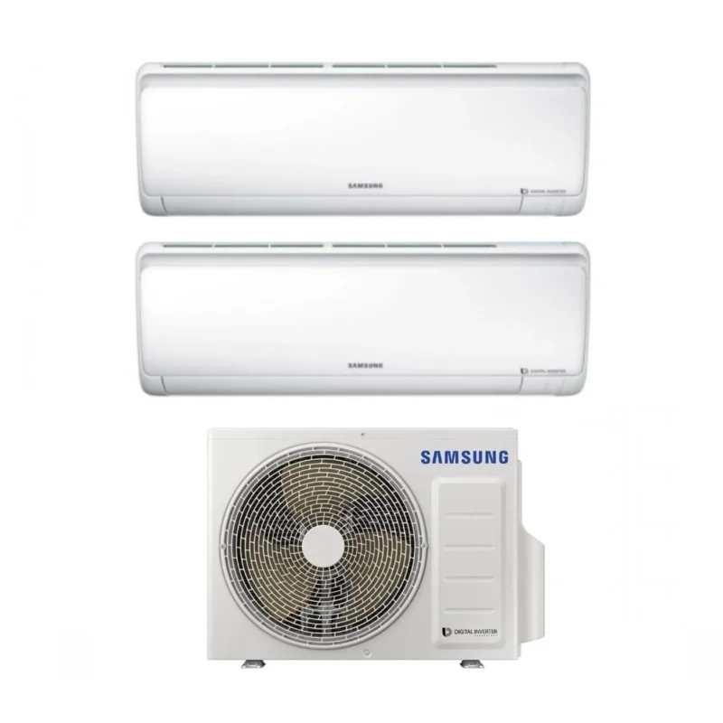 climatizzatore condizionatore samsung dual split inverter serie maldives 9_9 con aj040fcj 9000_9000 new 2018