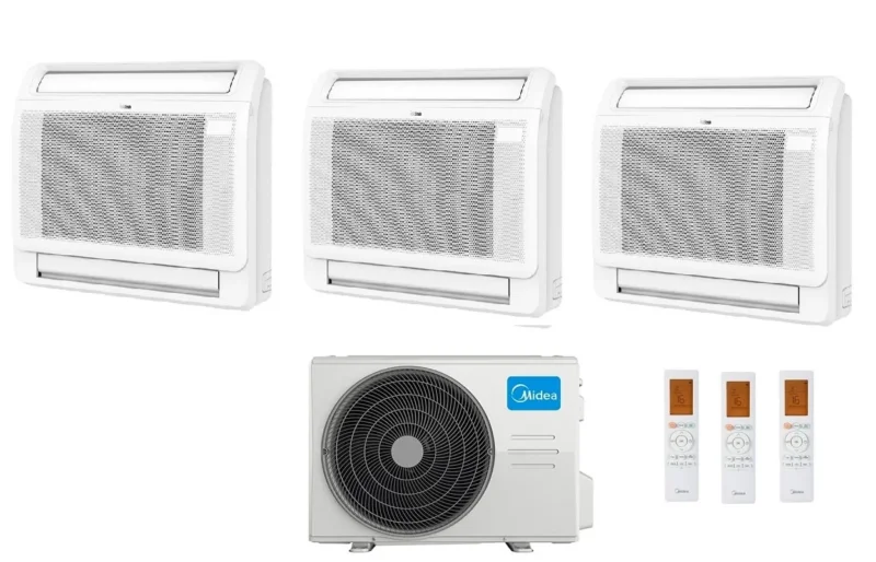 midea condizionatore midea console dual split 91212 btu con m3oa 27hfn8 q r 32 wi fi optional