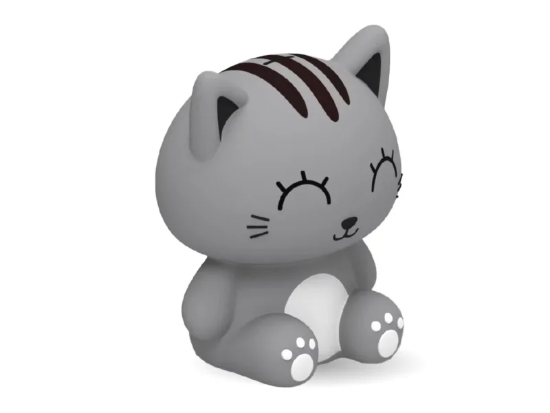 itotal - XXL Sparschwein Graue Katze