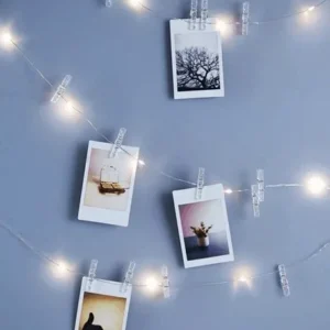 LED Lyskæde med 16 mini klemmer - VIAMAJA.DK