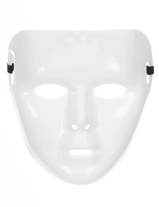 Masque blanc brillant pour adulte