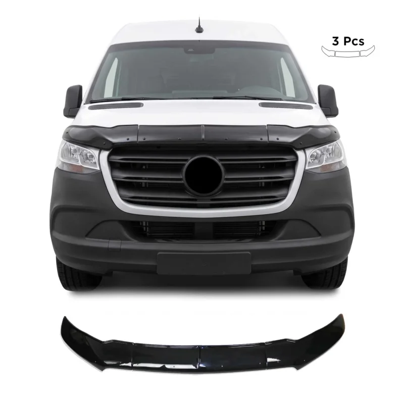Motorhaube Deflektor Steinschlagschutz für Mercedes Sprinter W907 2018-2026 3tlg