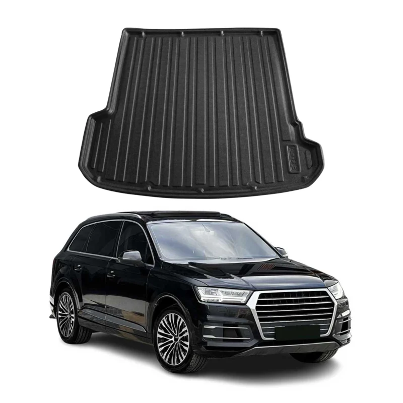 Kofferraumwanne Laderaumwanne für Audi Q7 4M 2015-2026 Gummi TPE Schwarz