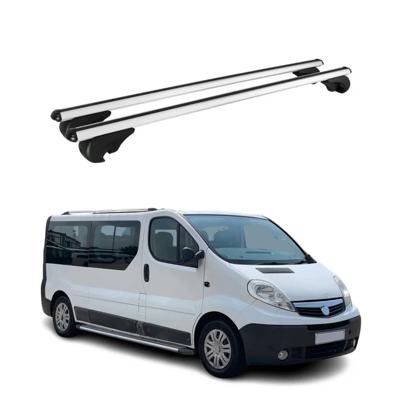 Dachträger Grundträger für Opel Vivaro A 2001-2014 TÜV Aluminium Silber 2tlg