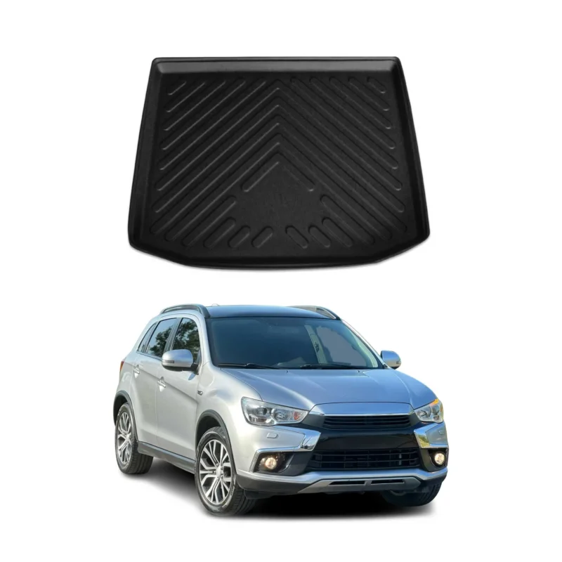 Kofferraumwanne Laderaumwanne für Mitsubishi ASX 2010-2023 Gummi TPE Schwarz