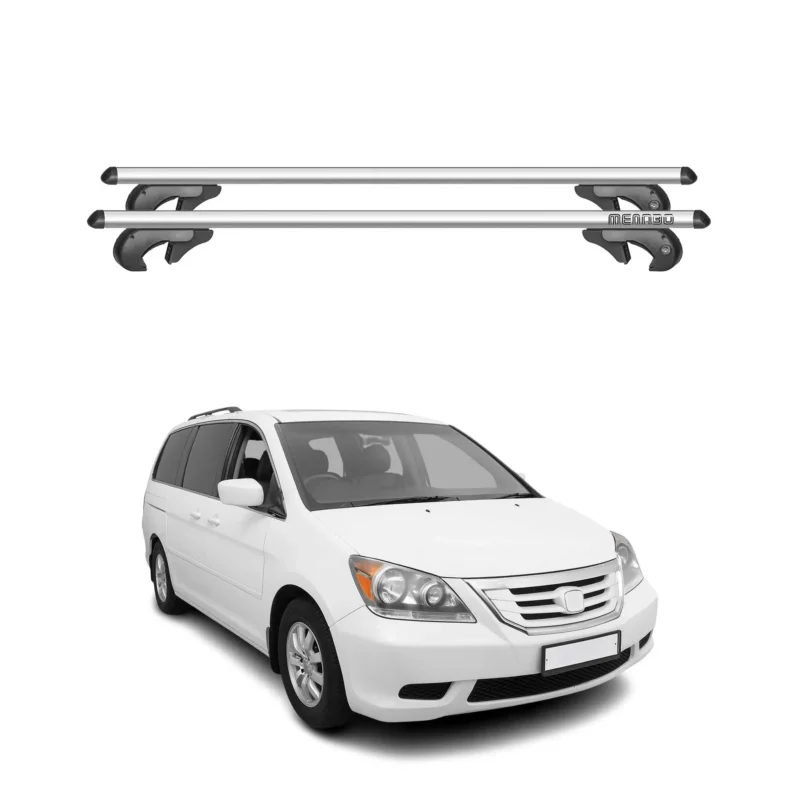 Menabo Dachträger Grundtäger für Honda Odyssey 2008-2013 90kg Alu Silber 2 tlg