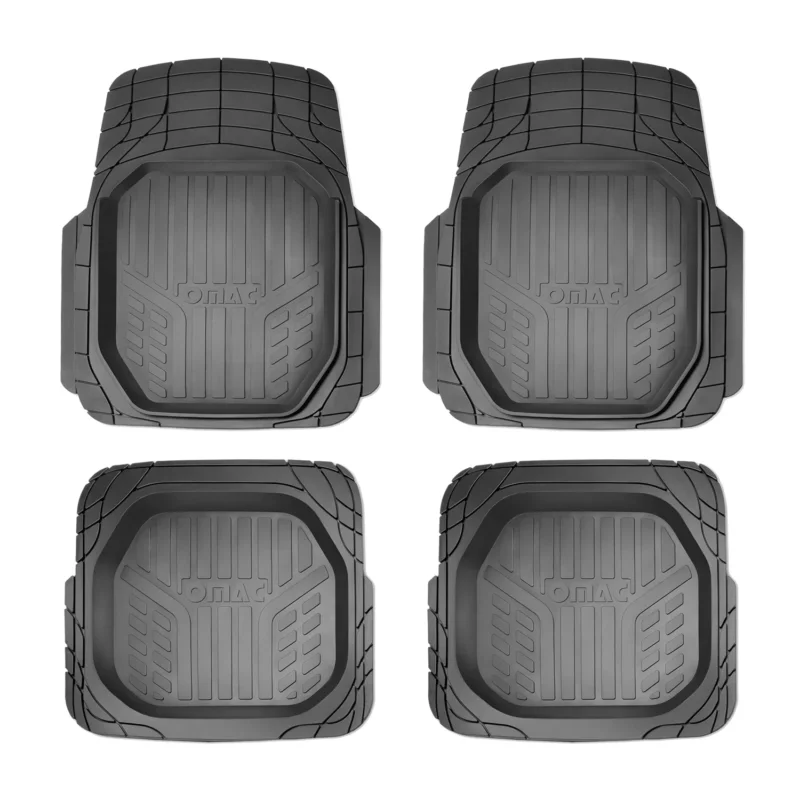 Fußmatten Gummimatten 3D Passform für VW Multivan T7 Universal Schwarz 4tlg