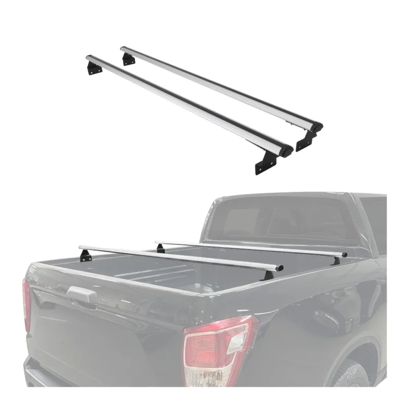 Dachträger Ladeflächenträger Querträger für VW Amarok 2010-2020 Alu Grau 2x