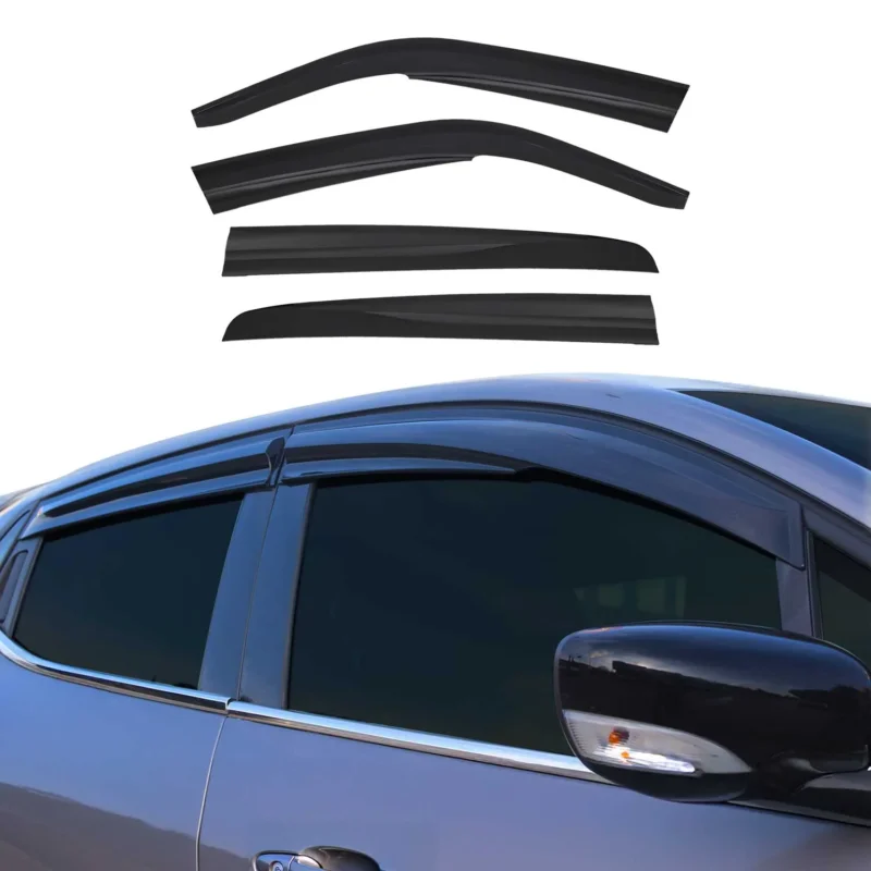4x Windabweiser Regenabweiser für VW Golf 4 Schrägheck 1998-2003 Acryl Dunkel
