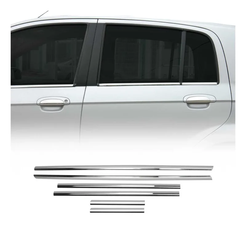 Fensterleisten Zierleisten für Hyundai Getz 2002-2011 Edelstahl Chrom 6tlg