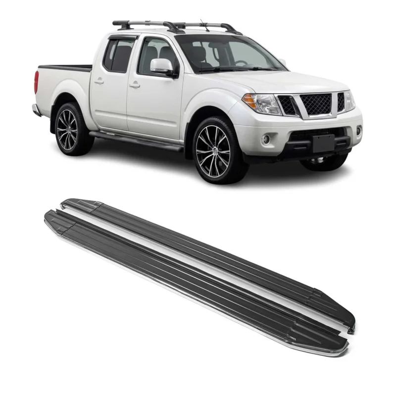 Trittbretter Seitenschweller für Nissan Navara II D40 2005-2014 Aluminium 2tlg