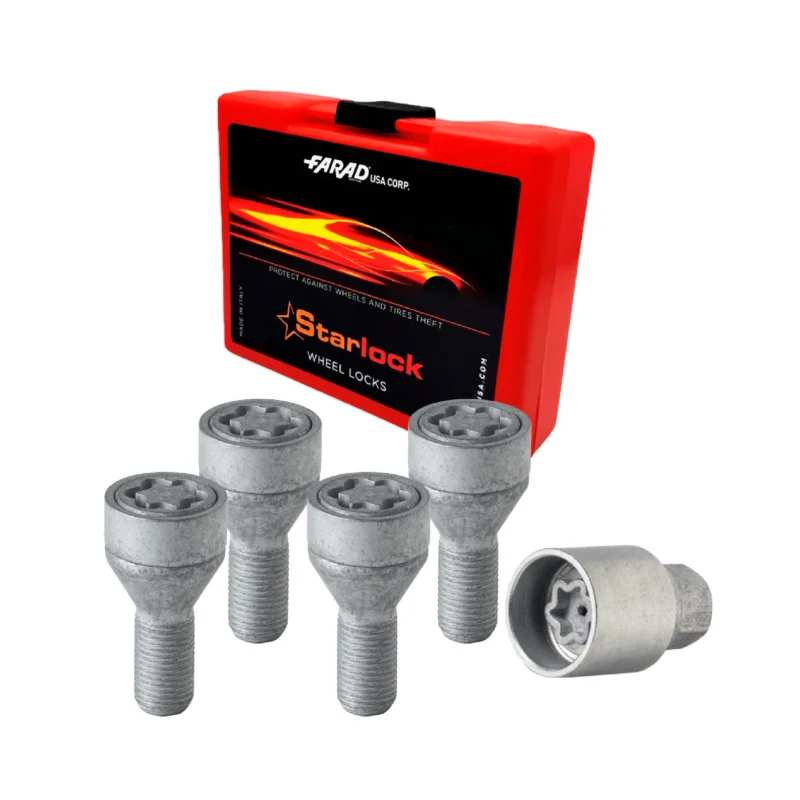 Radschloss Satz für DS DS3/DS4/DS5/DS3 Crossback/DS7 ab 2014 Silber M12X1.25