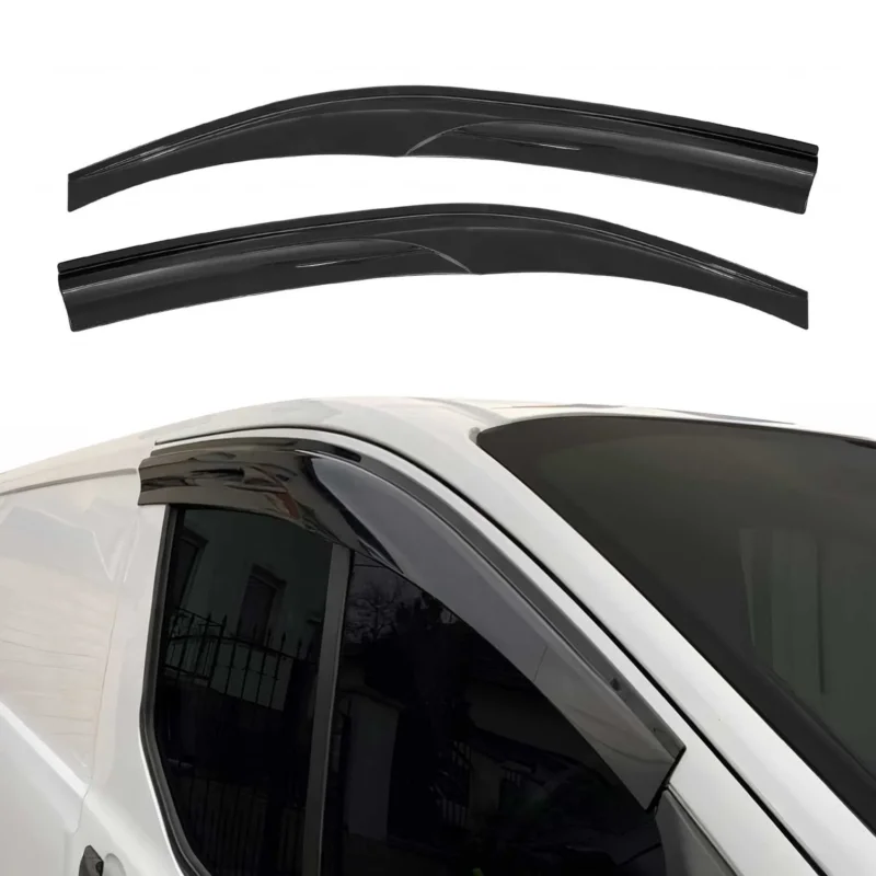 2x Windabweiser Regenabweiser für Ford Tourneo Custom 2012-2024 Acryl Dunkel