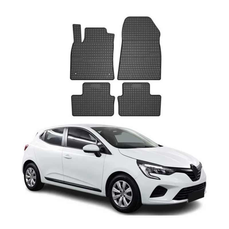OMAC Gummi Fußmatten für Renault Clio 2019-2025 Automatten Gummi Schwarz 4tlg