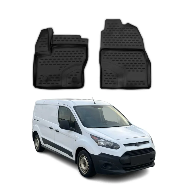 OMAC Gummimatten Fußmatten für Ford Transit Tourneo Connect 2013-2024 TPE 2x
