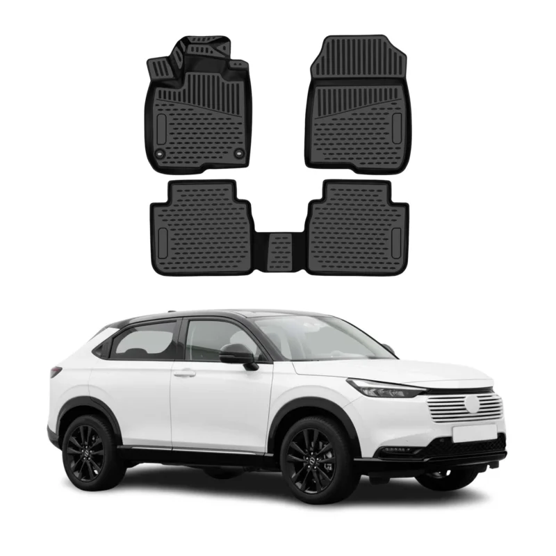 OMAC Gummimatten Fußmatten für Honda HR-V III 2021-2026 TPE Automatten Schwarz
