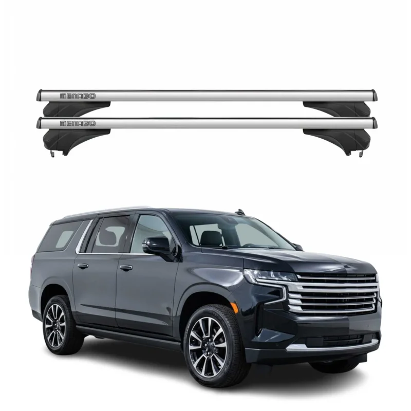 Menabo Dachträger Grundtäger für Chevrolet Suburban 2021-2026 Alu Silber 2 tlg