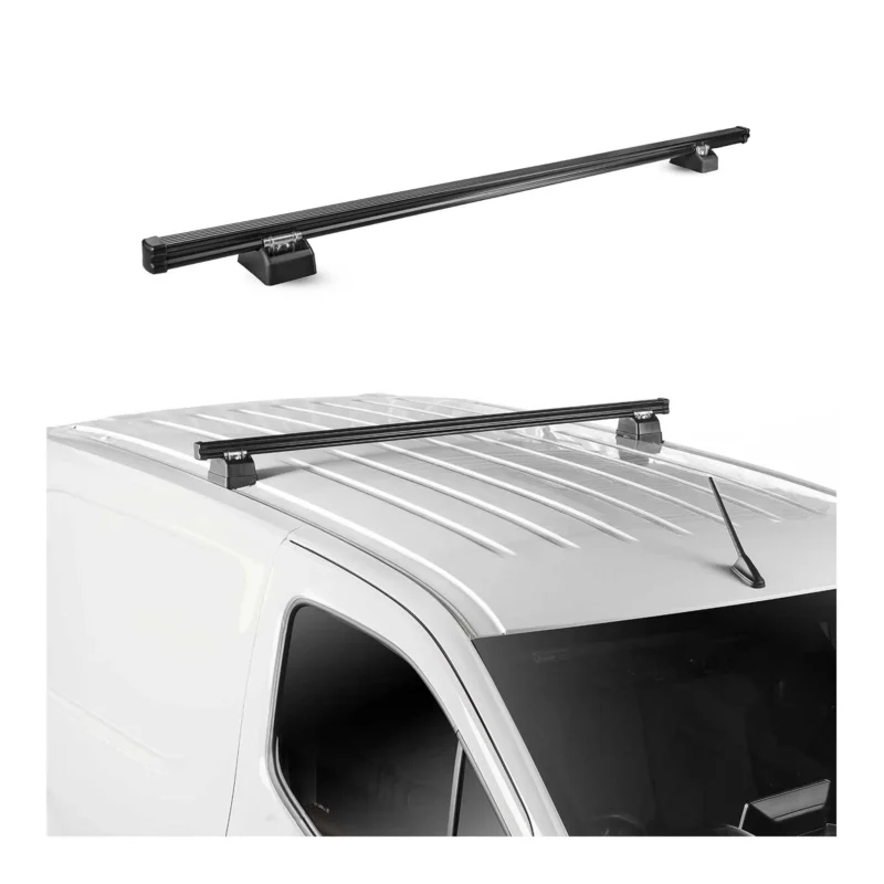 Dachträger für Peugeot Expert 2016-26 H1 1-Träger Stahl Schwarz Dachgepäckträger