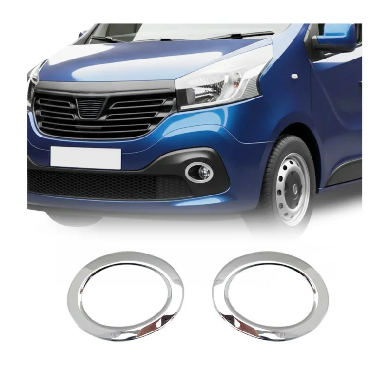 Nebelscheinwerfer Rahmen Chrom für Renault Trafic 2014-2026 Edelstahl 2x