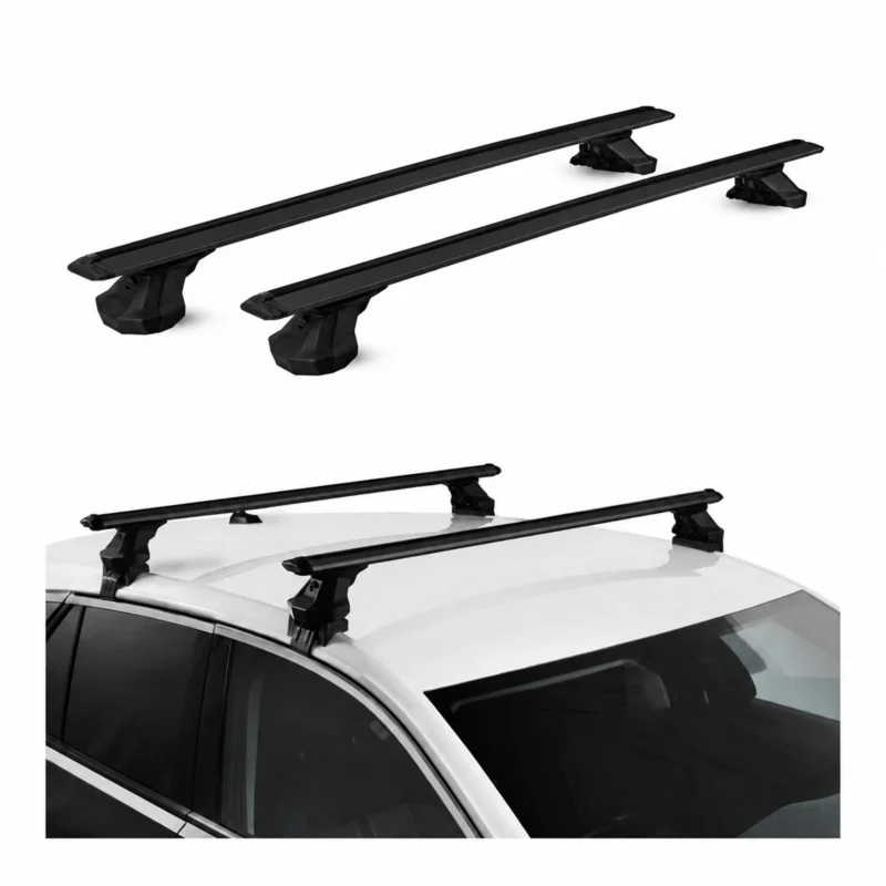 Dachträger für Renault Grand Scénic III 2009-2016 Aluminium 2 Stück TÜV Schwarz