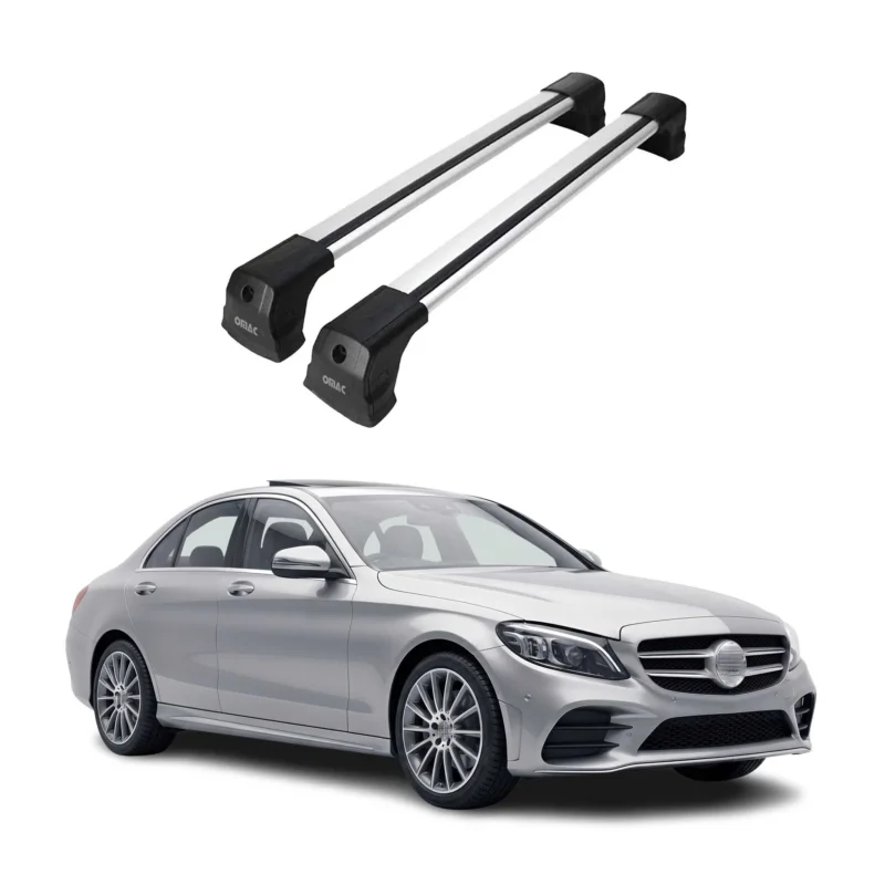 Dachträger Grundtäger für Mercedes E Klasse W213 2017-2020 Pre-FL Alu Silber 2x