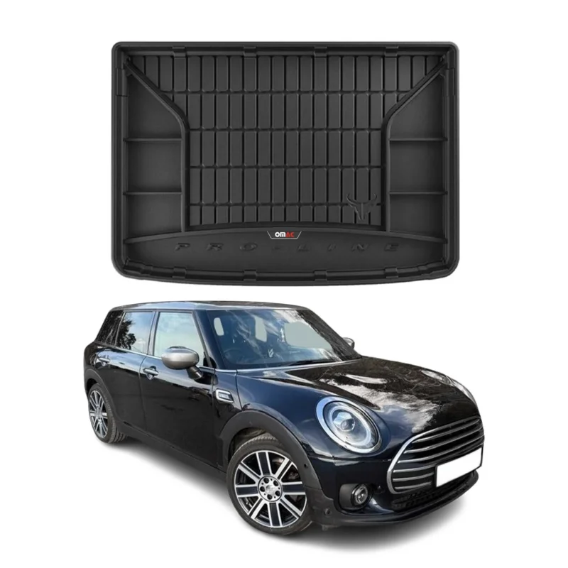 OMAC Gummi Kofferraumwanne für Mini Clubman 2015-2024 TPE Laderaumwanne Schwarz