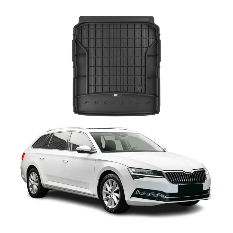 OMAC Gummi Kofferraumwanne für Skoda Superb Kombi 2015-2024 TPE Laderaumwanne