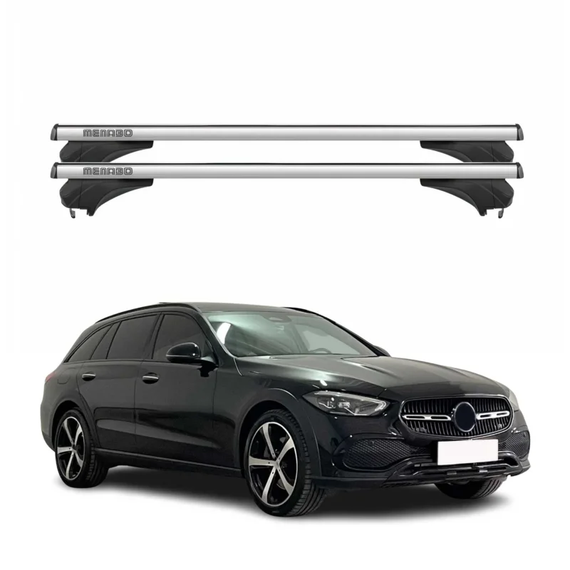 Menabo Dachträger für Mercedes C Klasse Kombi S206 2021-2026 Aluminium Silber 2x