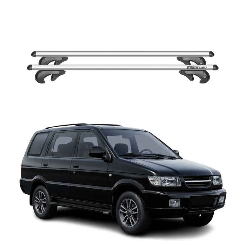 Menabo Dachträger Grundtäger für Chevrolet Tavera 1998-2017 90kg Alu Silber 2x