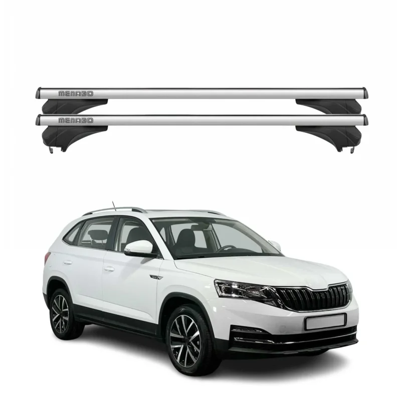 Menabo Dachträger Grundtäger für Skoda Kamiq 2019-2026 Aluminium Silber 2 tlg