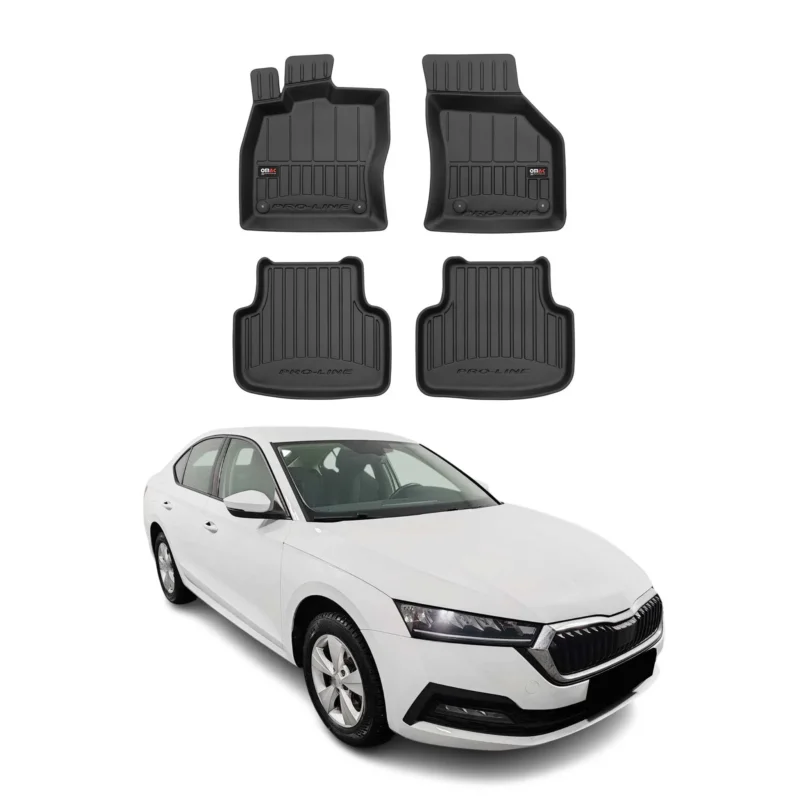 OMAC Gummi Fußmatten für Skoda Octavia 2020-2026 Premium TPE Automatten 4tlg