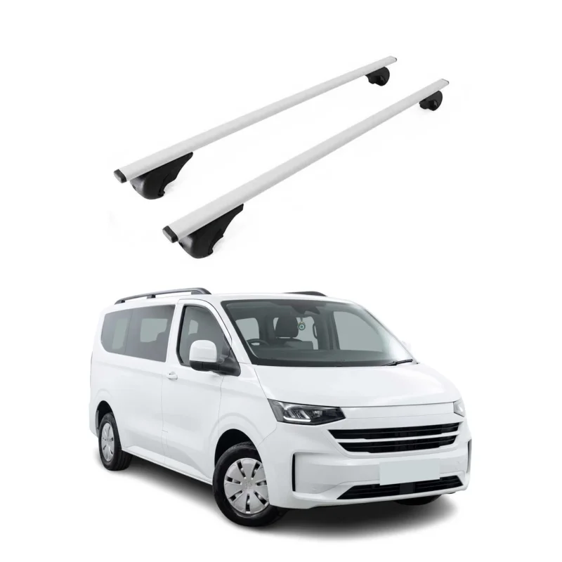 Dachträger Grundträger für VW Transporter T7 2024-2026 Stahl Silber 2tlg