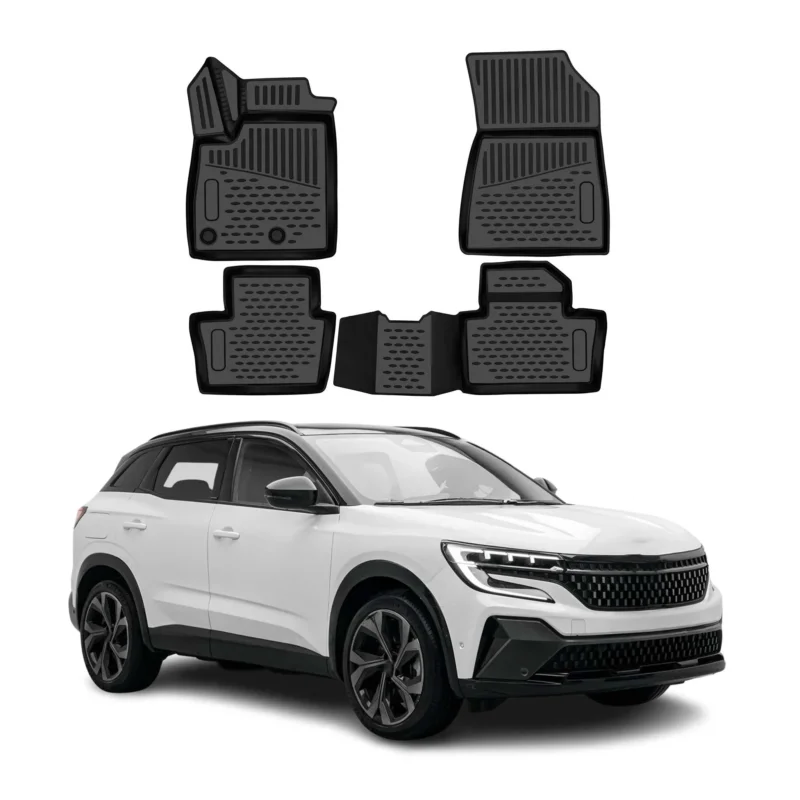 OMAC Gummimatten Fußmatten für Renault Austral Mild Hybrid 2022-2026 TPE Schwarz