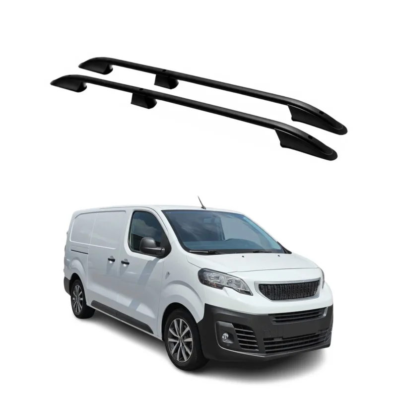 Dachreling Dachgepäckträger für Peugeot Expert / Traveller 2016-26 L2 Schwarz 2x