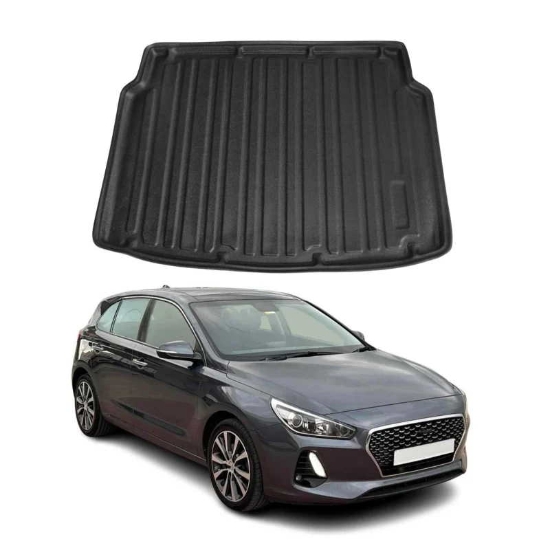 Kofferraumwanne Laderaumwanne für Hyundai i30 2017-2026 Schrägheck 5tür Gummi