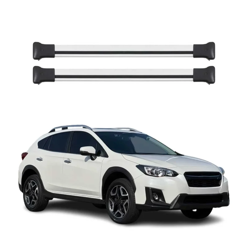 Dachträger Grundtäger für Subaru XV mk2 2017-2023 75kg Aluminium Silber 2 tlg