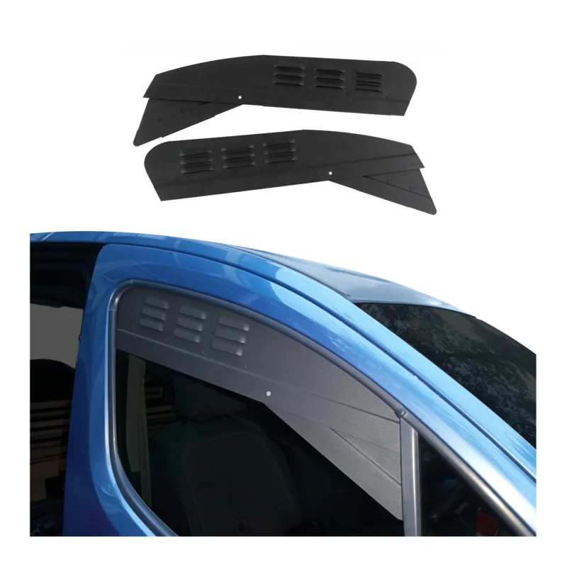 Lüftungsgitter Be & Entlüftung für Citroen Berlingo 2008-2019 Alu Schwarz 2tlg