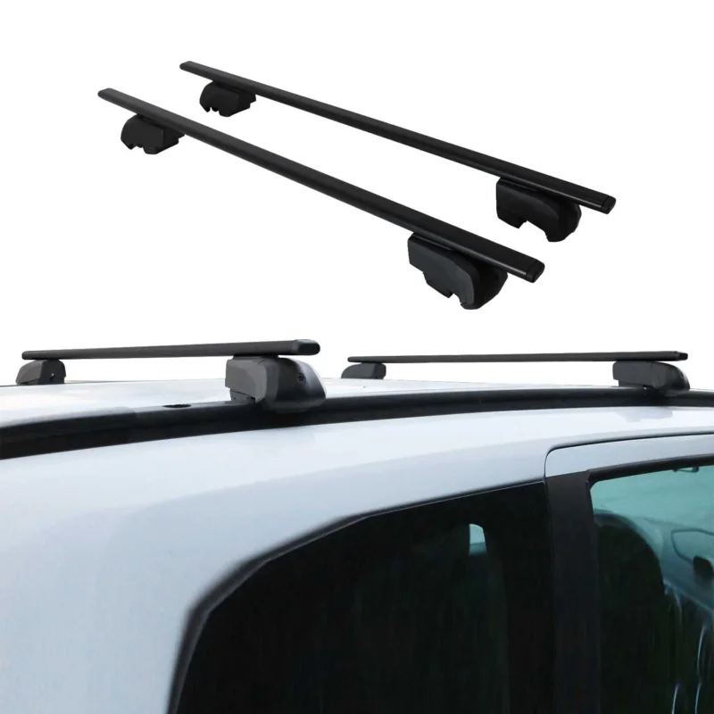 Dachträger Grundträger für Ford Focus 2011-2018 75kg Stahl Schwarz 2 tlg