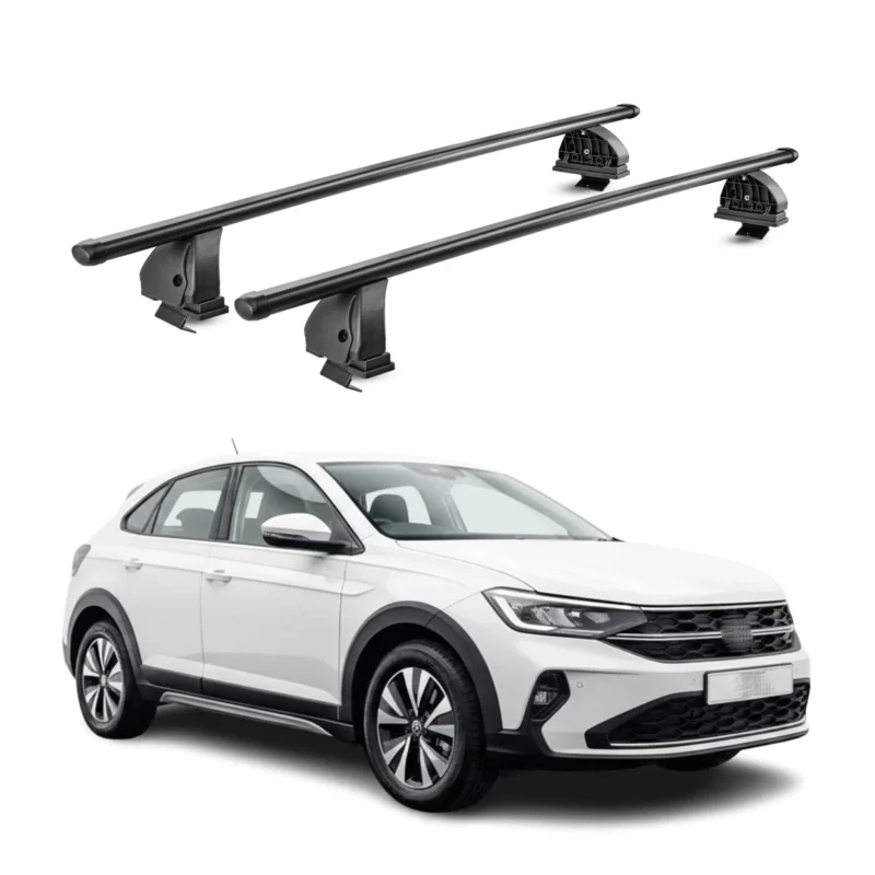 Stahl Dachträger für VW Taigo 2021-2026 TÜV Abschließbar 75 kg 2tlg Schwarz