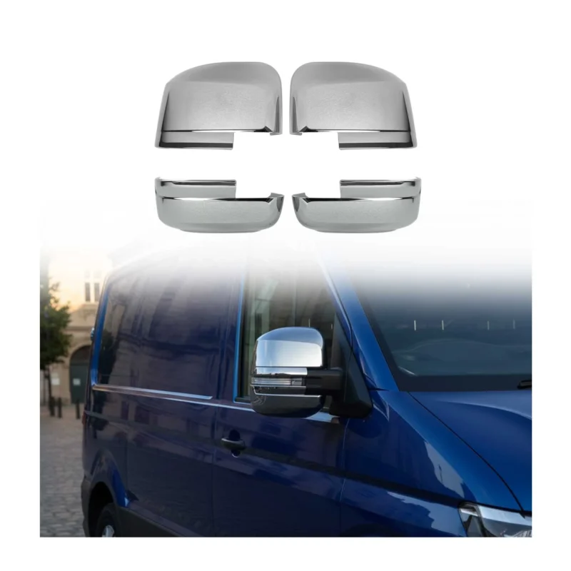 Spiegelkappen Spiegelabdeckung für VW Crafter 2017-2026 Chrom ABS Silber 4tlg
