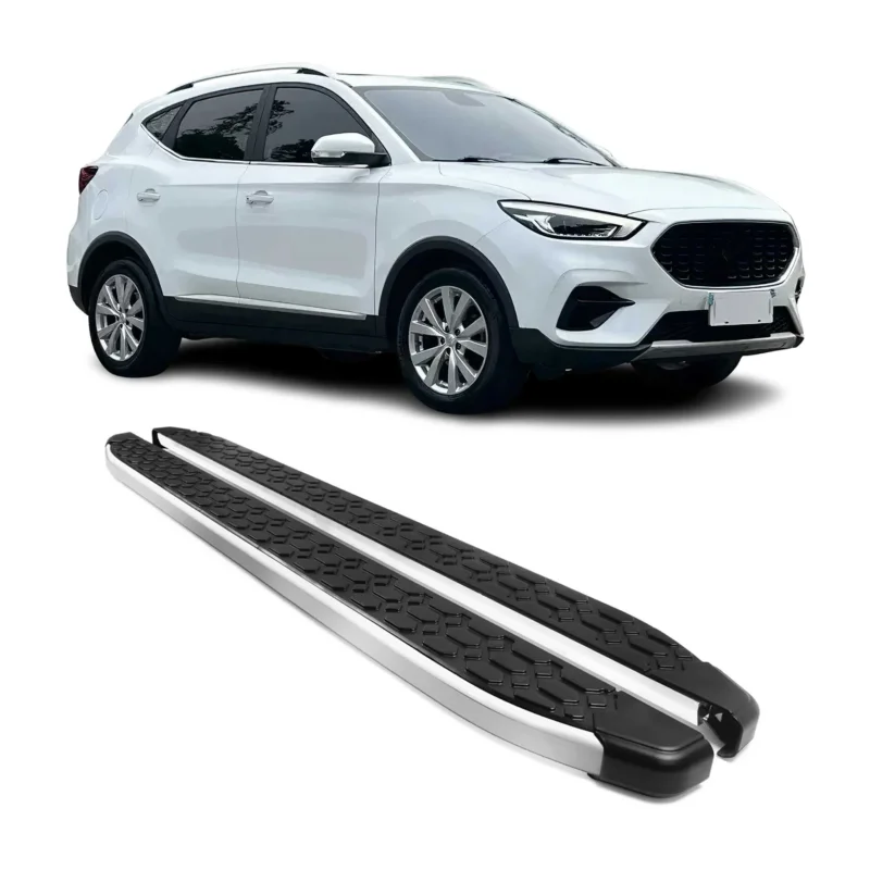 Trittbretter Seitenschweller Schweller für MG ZS I 2017-2024 Schwarz Alu 2 tlg